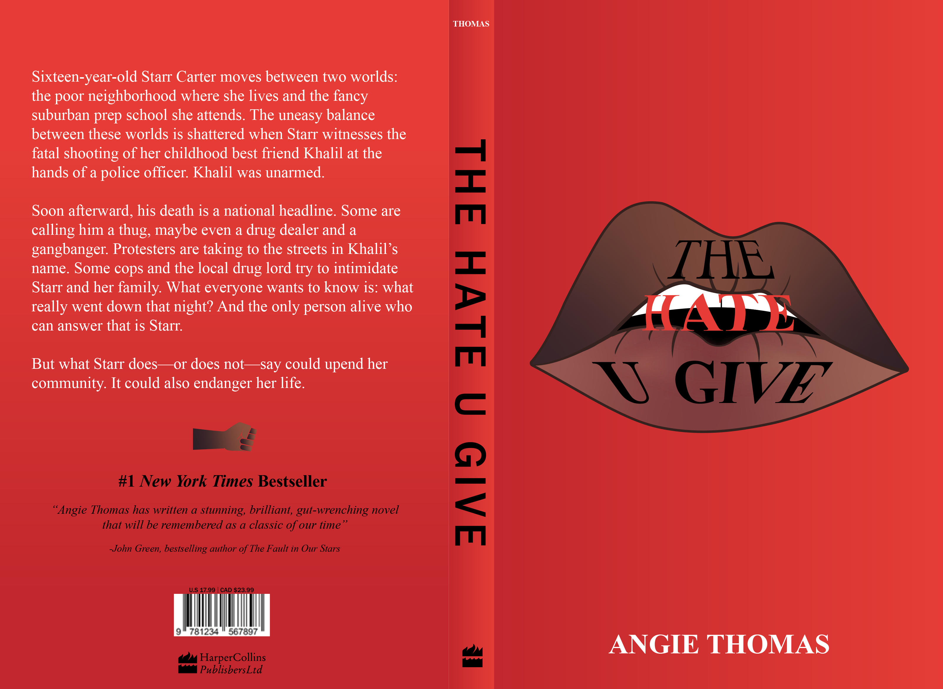 The Hate U Give cover design